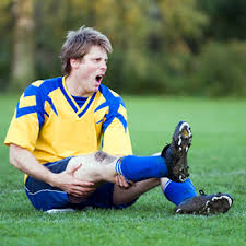 an athlete with leg cramp
